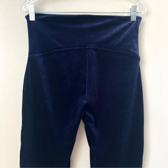 SPANX Tummy Control Lapis Night Blue Velvet Career Casual Leggings Pants SZ 1X - Picture 5 of 15
